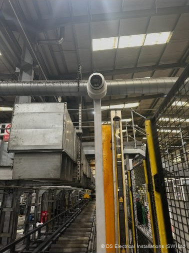 CCTV camera on a commercial building