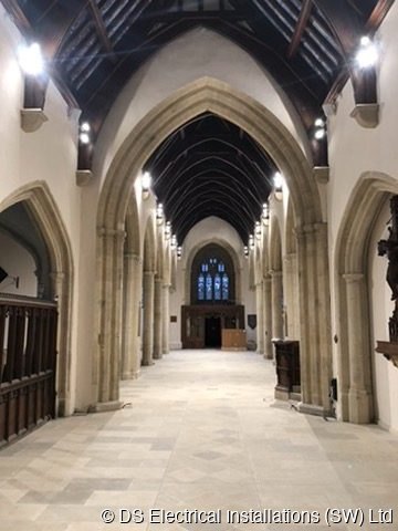 Church aisle re-light