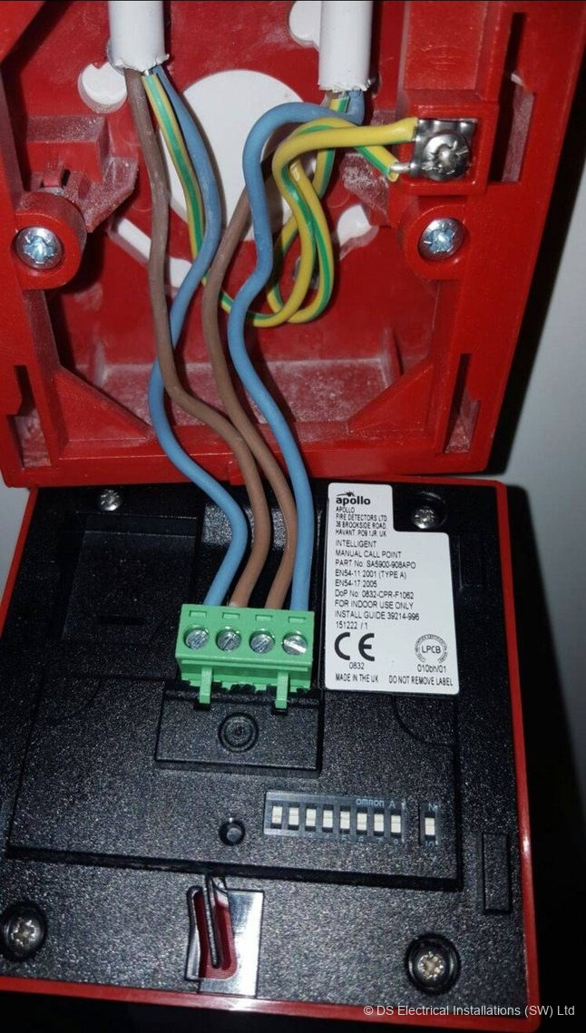 Addressable fire alarm manual call point