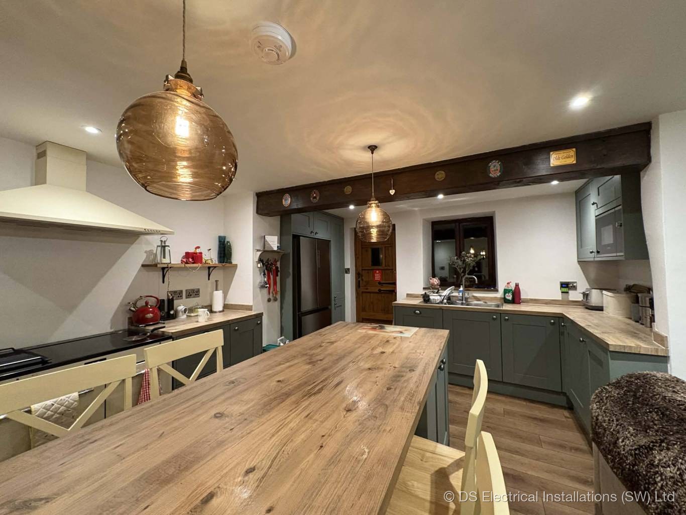 DS Electrical kitchen install, Mid Somerset domestic property