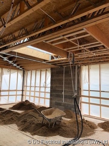 New build first fix room — DS Electrical job photo