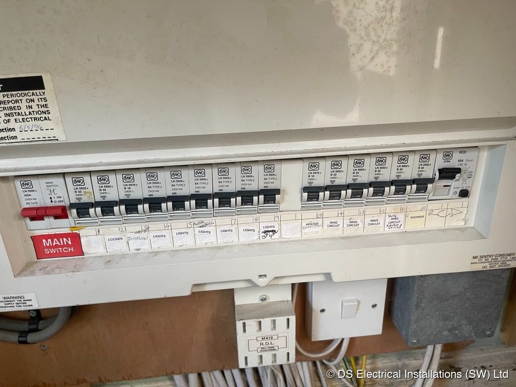 Old mk board before — DS Electrical job photo